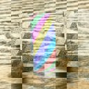  Rainbow Stripe Glitter Washi Tape