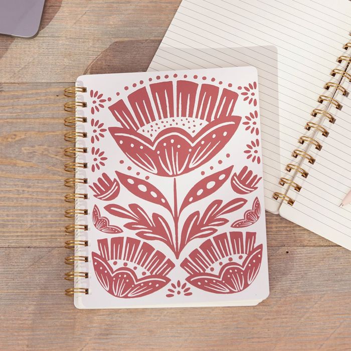 Pretty Spiral Notebooks with Quotes and Illustrations in 16+ Styles