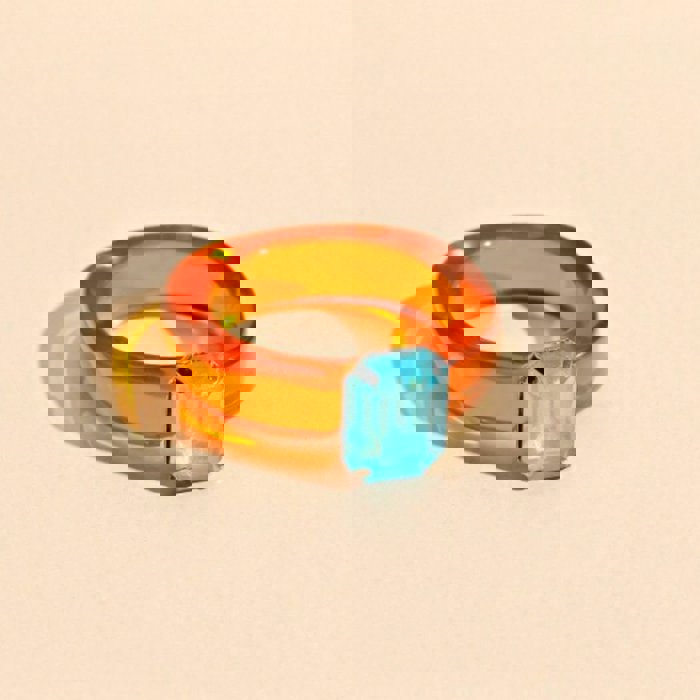 Resin Solitaire Statement Ring (2 Color Options)