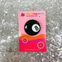  Retro 8 Ball Pin 1.4" Stylish Metal Alloy Brooch | Billiards Ball in Black and White