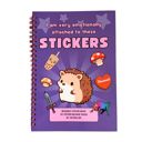  Reusable Sticker Storage Book | I Am Very Emotionally Attached to These Stickers | 50 Blank Pages Silicone Coated Release Paper Album