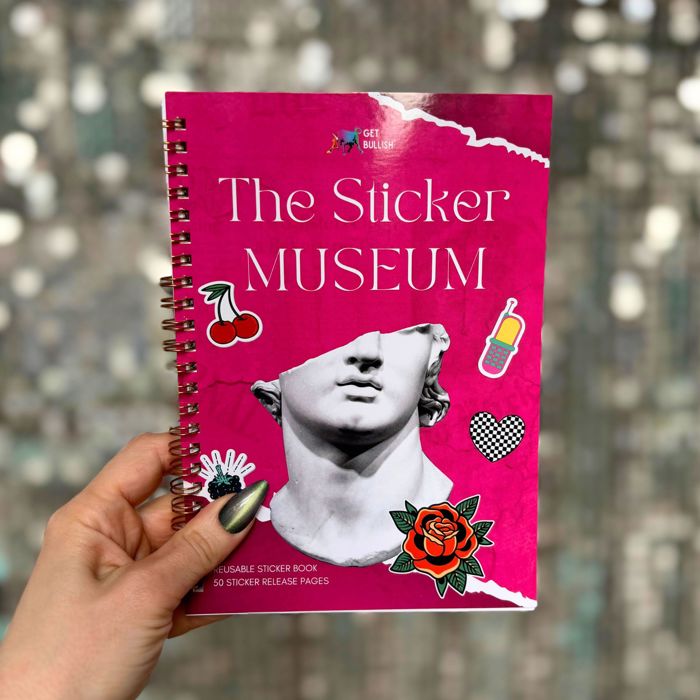 Reusable Sticker Storage Book | The Sticker Museum | 50 Blank Pages Silicone Coated Release Paper Album