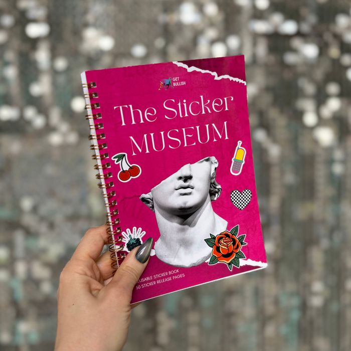 Reusable Sticker Storage Book | The Sticker Museum | 50 Blank Pages Silicone Coated Release Paper Album