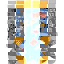  Ringmaster Of The Shit Show Funny Socks | Blue Circus Graphic Crew Socks