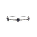  Royal Sapphire Tiara Crown in Blue and Silver | Royalty Crown Party or Bridal Hair Accessory