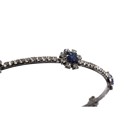  Royal Sapphire Tiara Crown in Blue and Silver | Royalty Crown Party or Bridal Hair Accessory