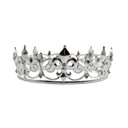 Silver Crown Unisex Circular Crown in Gold or Silver | Royalty Crown or Photo Prop Hair Accessory