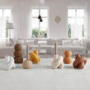  Rust Knot Candleholder |  Ceramic Candlestick Candle Holder