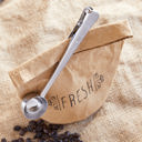  Combination Coffee Bag Clip and Measuring Spoon | Rise and Grind Coffee Clip and Scoop | Tablespoon Measuring 