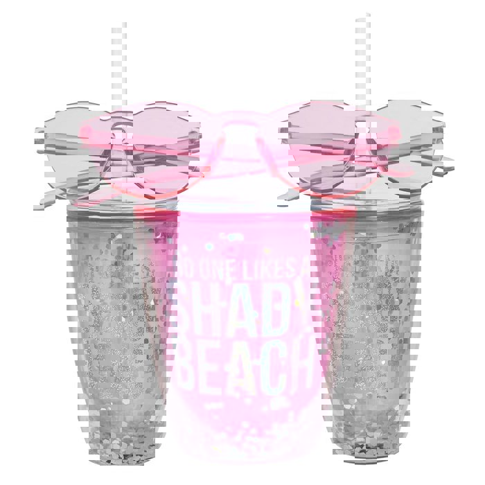 No One Likes A Shady Beach Tumbler and Sunglasses Gift Set