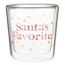  Santa’s Favorite Double Wall Double Old Fashioned Glass | Holiday Cocktail Glass | 14oz