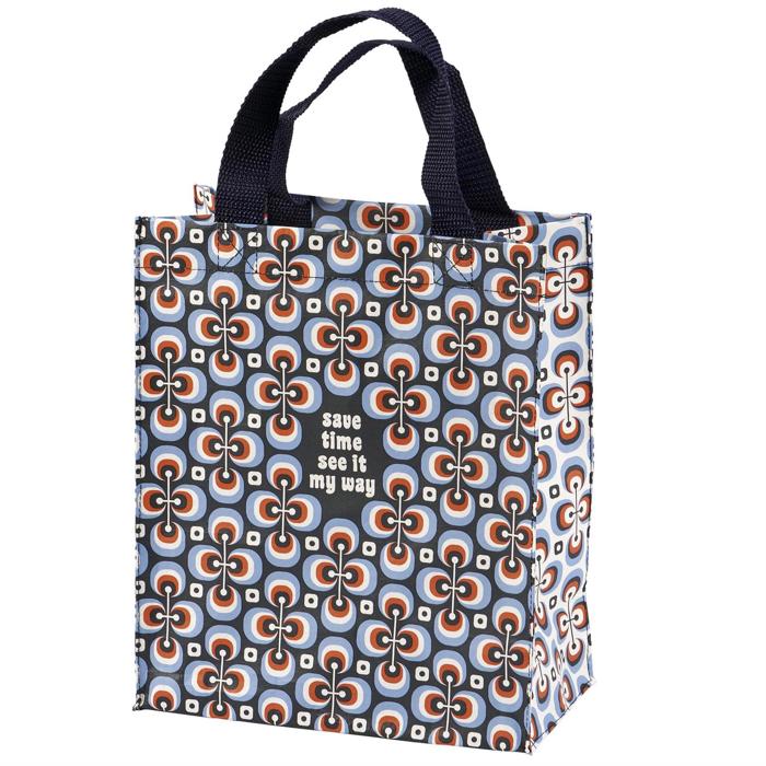 Save Time See It My Way Daily Tote | Post-Consumer Material Retro Market Shopping Bag
