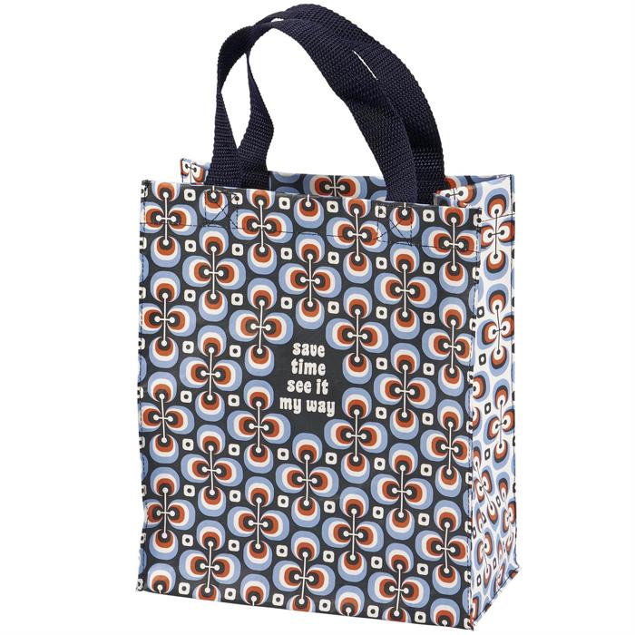 Save Time See It My Way Daily Tote | Post-Consumer Material Retro Market Shopping Bag
