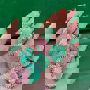  Save Water Drink Wine Pink and Green Enamel Pin on Gift Card