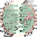  Save Water Drink Wine Pink and Green Enamel Pin on Gift Card