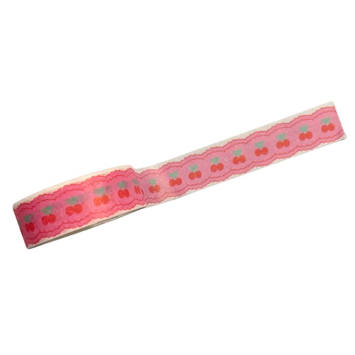 Y2K Dopamine Washi Tape | Aesthetic Cherry & Tulip Decorative Masking Tape