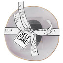  Self Care Ceramic Tray in Gray with Makeup Sponge | Cosmetic Giftable Beauty Tools Set