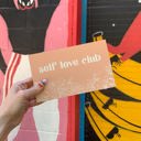  Self Love Club Inspo Block Sign | Inspirational Wooden Wall Desk Sign | 7.50" x 4.50" | Gift for Her