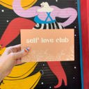 Self Love Club Cute and Funny Graphic Wooden Box Signs with Sayings for Gallery Walls