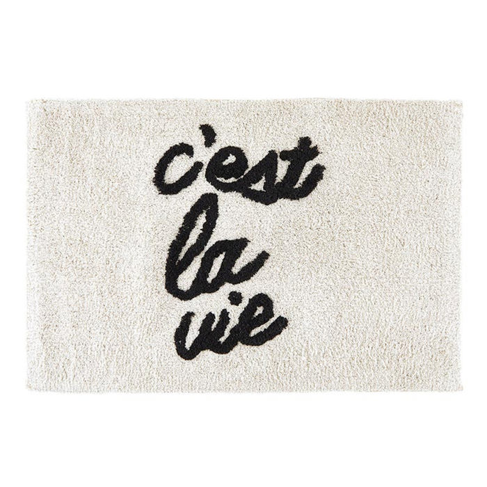 Set of 2 C'est la Vie Bath Mat | Soft Bathroom Rug | 20" x 30"