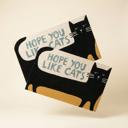  Set of 2 Hope You Like Cats Doormat Entryway Indoor/Outdoor Rug | 34" x 20 | Slip-Resistant Backing