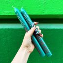  Set of 2 Merry Merry Merry Tapered Candle | Unscented Holiday Wax Candle Sticks