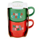  Set of 2 Mrs. Santa Claus Stacking Mug Set