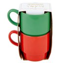  Set of 2 Mrs. Santa Claus Stacking Mug Set