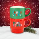  Set of 2 Mrs. Santa Claus Stacking Mug Set
