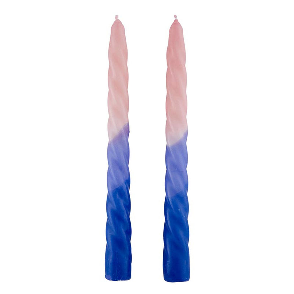 Taper Candles Set of 2 - Ombre, Pastel, Rainbow, Spiral, Holiday - 9" Candle Sets