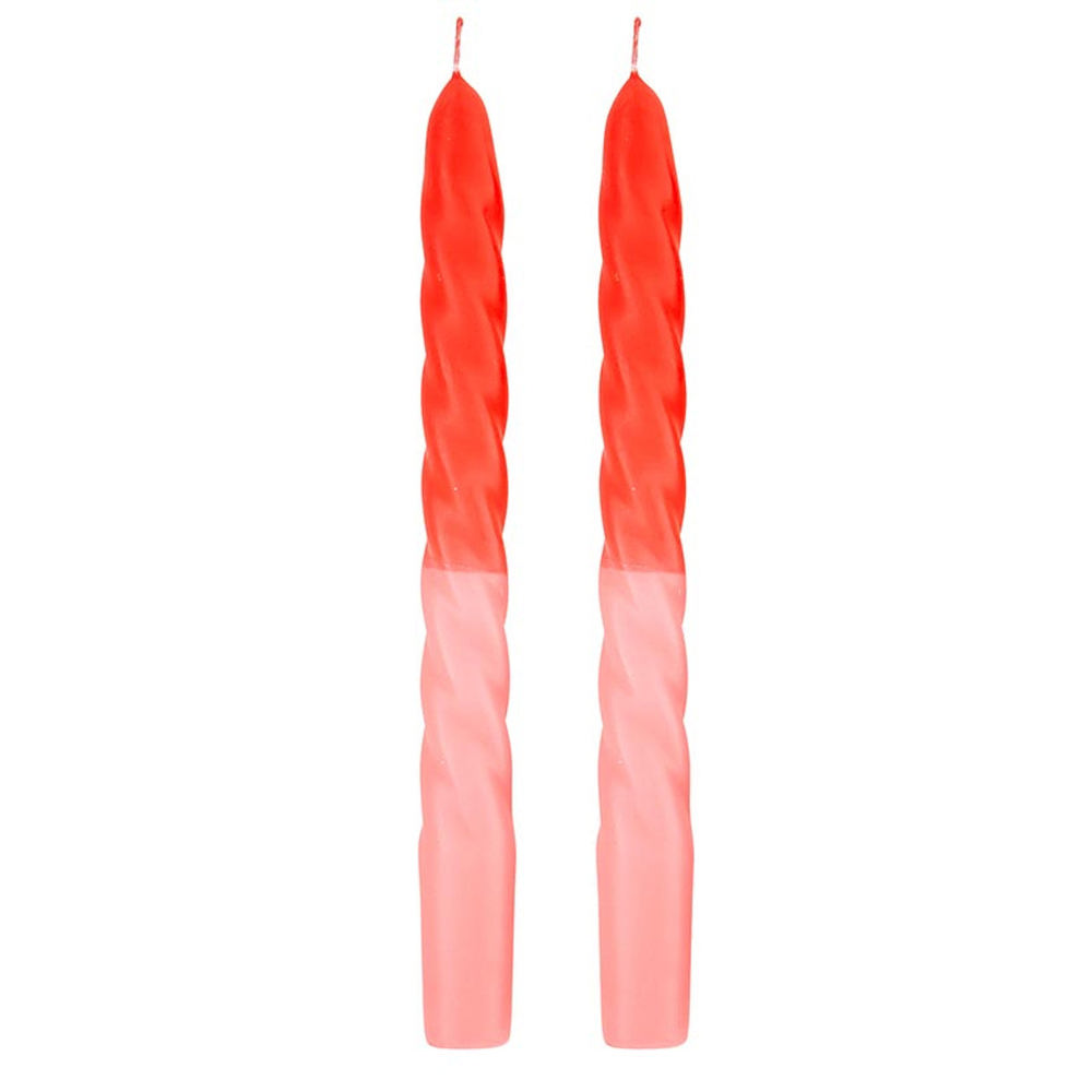 Taper Candles Set of 2 - Ombre, Pastel, Rainbow, Spiral, Holiday - 9" Candle Sets