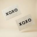  Set of 2 XOXO Bath Mat | Soft Cotton Indoor Rug | 20" x 30"