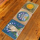  Set of 3 Celestial Inspo Block Signs | Square Wooden Sign Decor Display | 6" x 6" | Gift for Her