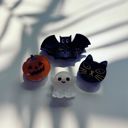  Set of 4 Mini Spooky Hair Claws | Hair Claw Clip in Giftable Pouch