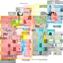  Set of 6 Strange Friends Birthday Greeting Card Box