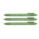  Sexy People Pen Set 🌹 | Gel Click Pen Gift Set | 3 Pens in Olive Green