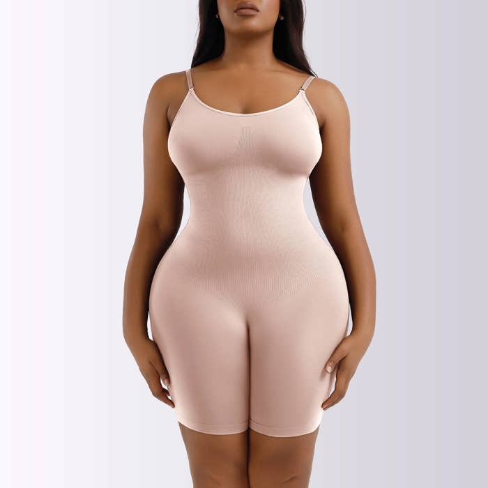 Shapewear Playsuit Seamless Bodysuit [Available in Beige or Black] Sizes SM-XXL