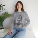 Sport Grey Small She Mostly Answered Emails in Grave Design Unisex Heavy Blend™ Crewneck Sweatshirt