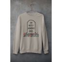  She Mostly Answered Emails in Grave Design Unisex Heavy Blend™ Crewneck Sweatshirt