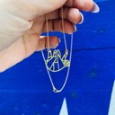  Gold Shiny Lazy Sloth Necklace in a Gift Box