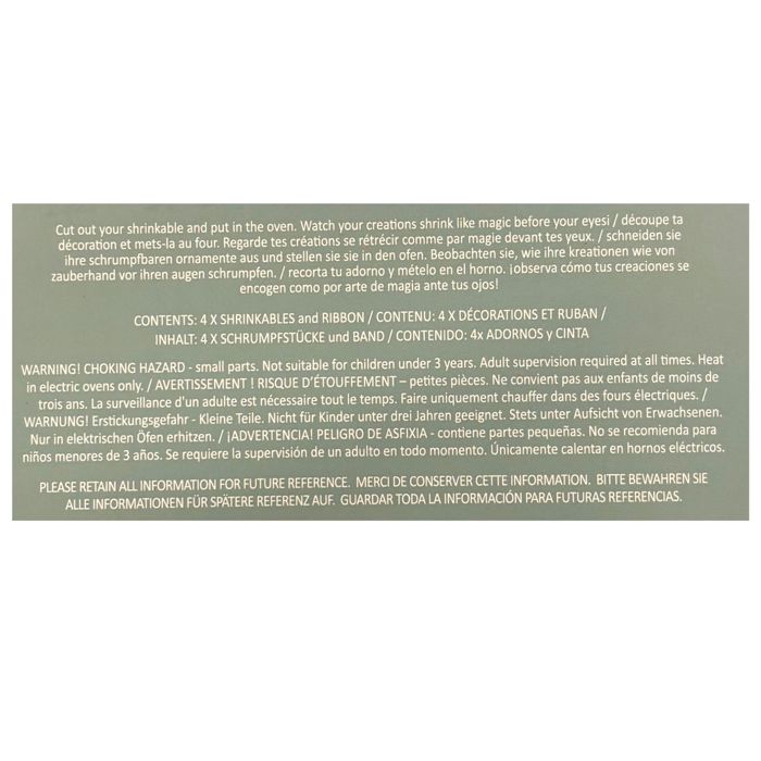 Shrinkable Christmas Ornaments Kit - DIY Holiday Craft Activity for Kids or Adults