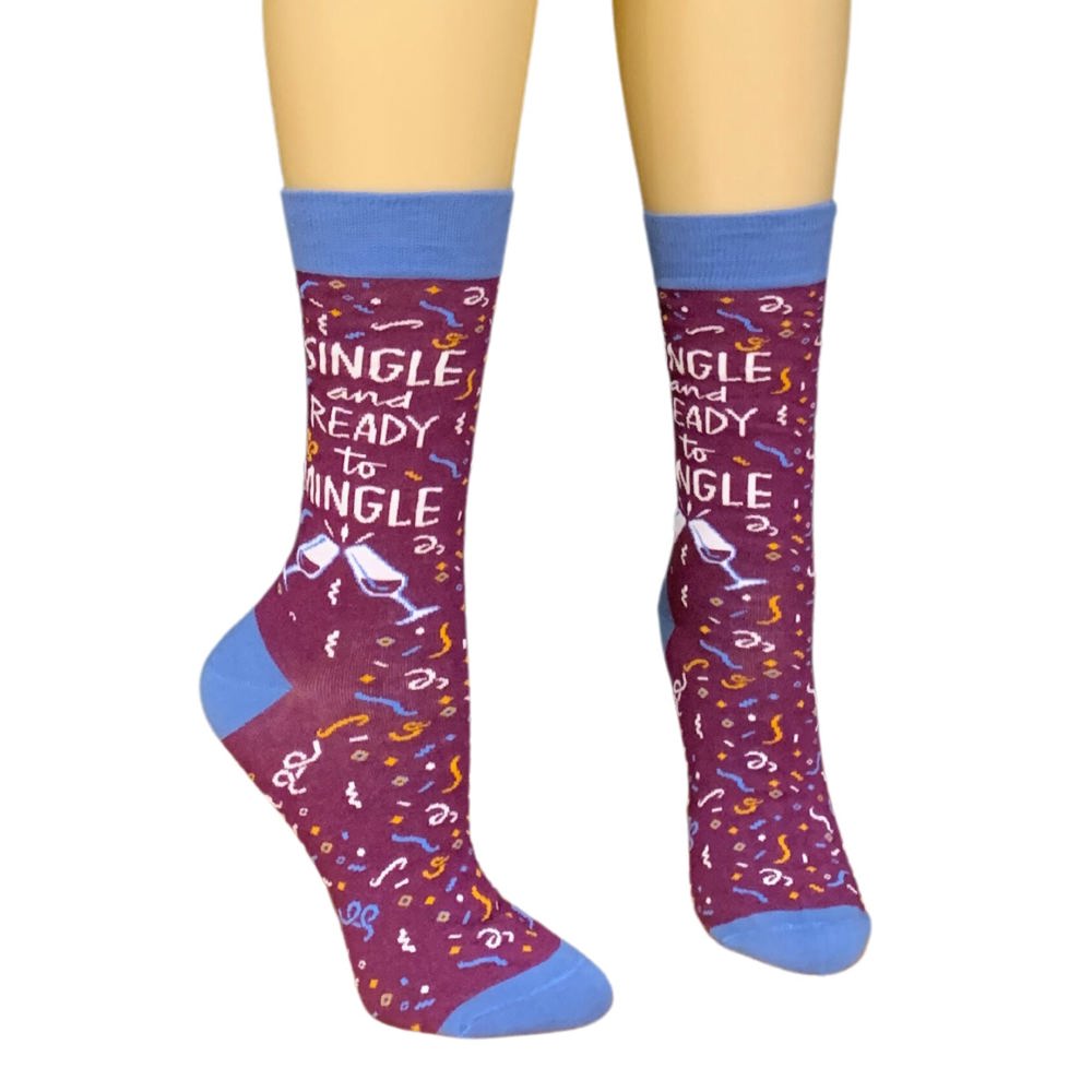 Funny Sayings Socks - Cozy Giftable Women's Crew Socks