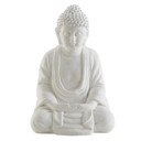  Sitting Buddha Cement Statue | Modern Home & Office Decor Accent | 6"