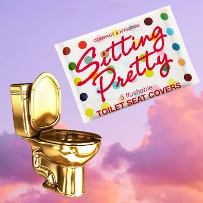 Sitting Pretty Toilet Seat Covers | Flushable Paper