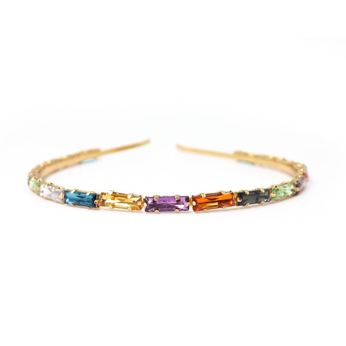 Sleek and Profesh Rainbow Gem Headband |  Fashion Hair Accessories