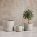  Small Face Pot | Decorative Cement Planter | 3" x 2.5"