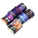  Space Washi Set | 19 Washi Tapes in a Box | Gift Wrapping Tools and Craft Tape