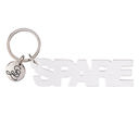  Spare Acrylic Keychain | Clear Word Shaped Key Holder | 3.5"L x 1"H