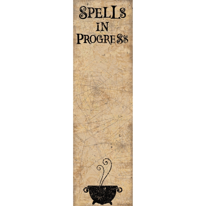 Spells In Progress Magnetic List Notepad | Holds to Fridge with Strong Magnet | 9.5" x 2.75"