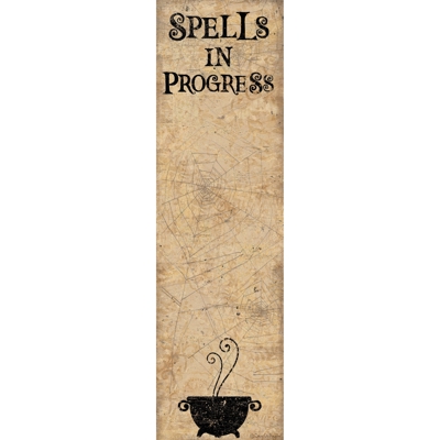 Spells In Progress Magnetic List Notepad | Holds to Fridge with Strong Magnet | 9.5" x 2.75"